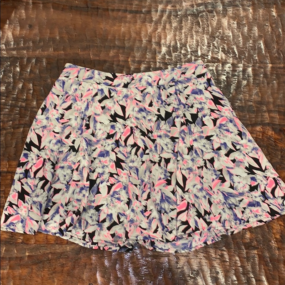Adorable Floral Neon Skirt